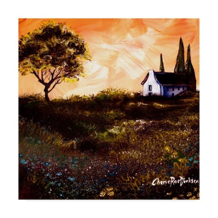 Cherie Roe Dirksen 'House In The Fields 1' Canvas Art,24x24